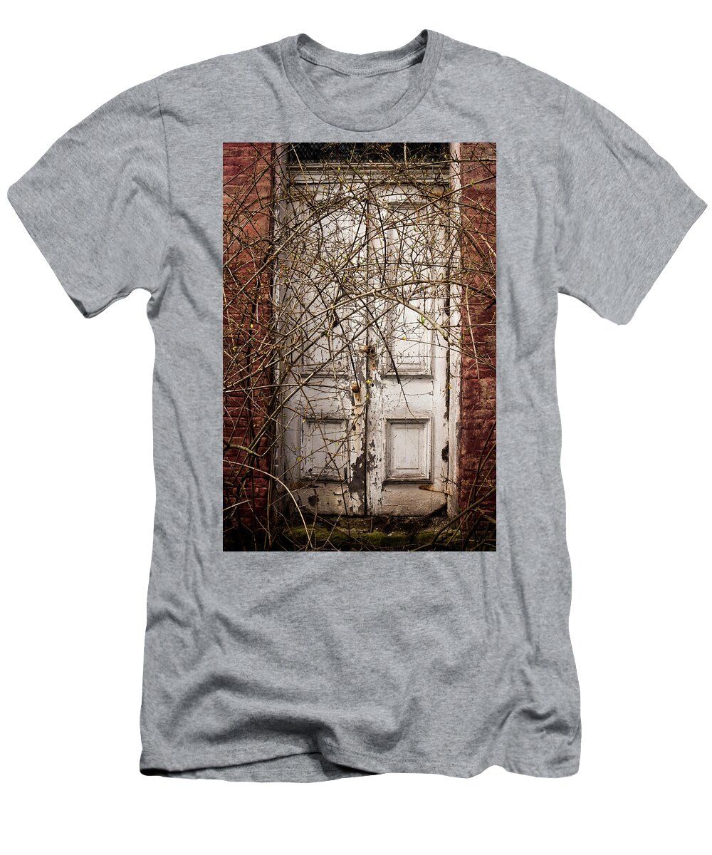  T-Shirt featuring the photograph Door to....? by Melissa Newcomb