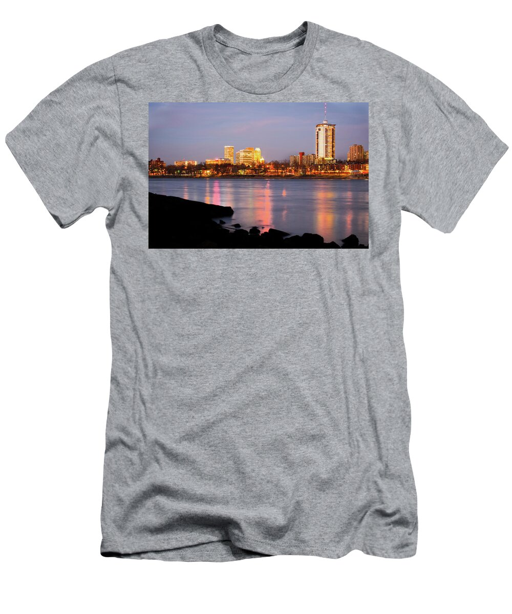 Tulsa T-Shirt featuring the photograph Downtown Tulsa Oklahoma - University Tower View by Gregory Ballos