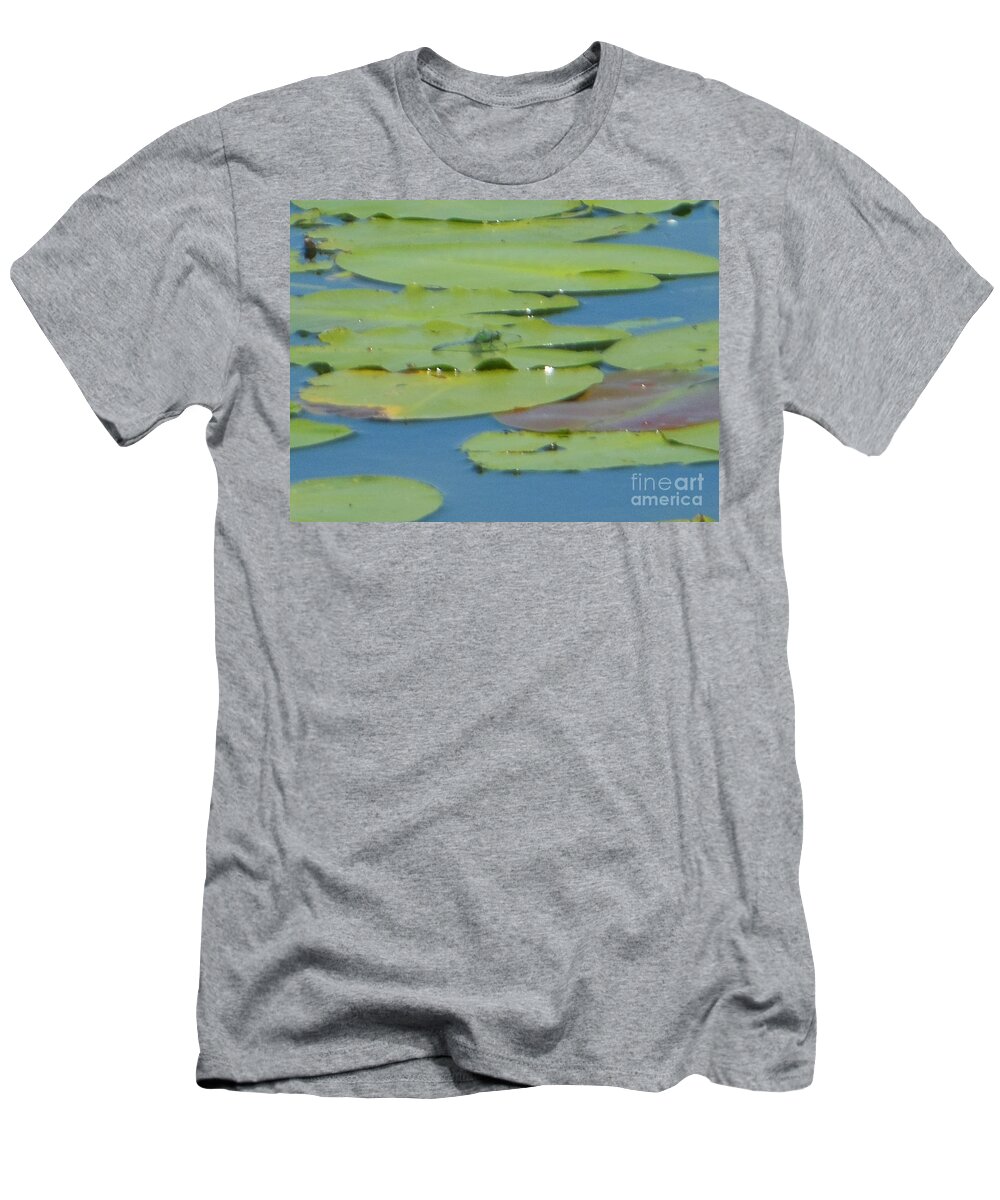 Dragonfly T-Shirt featuring the photograph Dragonfly on Lily Pad by Rockin Docks Deluxephotos