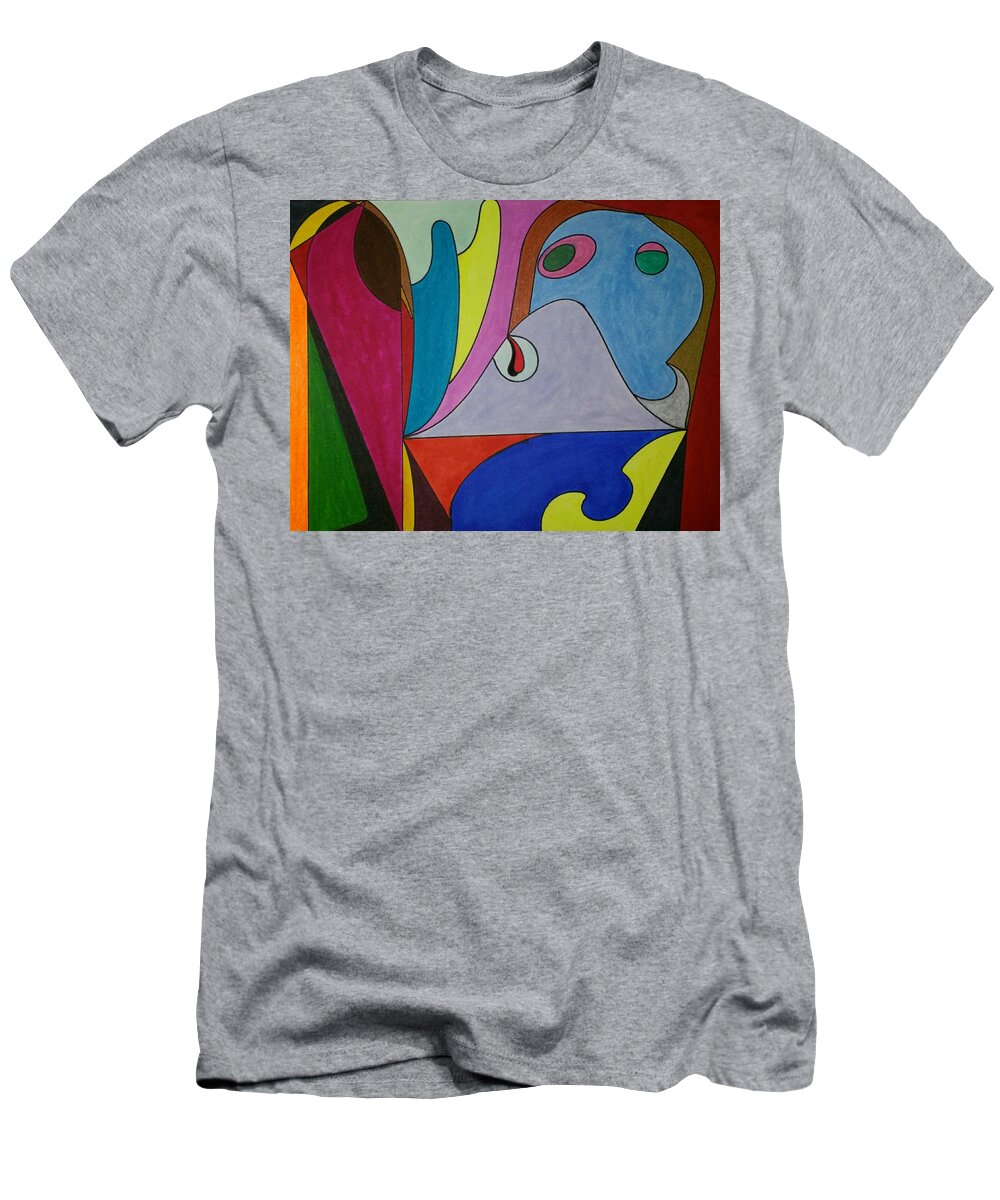 Geometric Art T-Shirt featuring the glass art Dream 270 by S S-ray