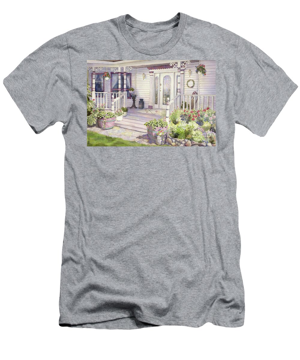 Porch T-Shirt featuring the painting Dreams Do Come True by Malanda Warner