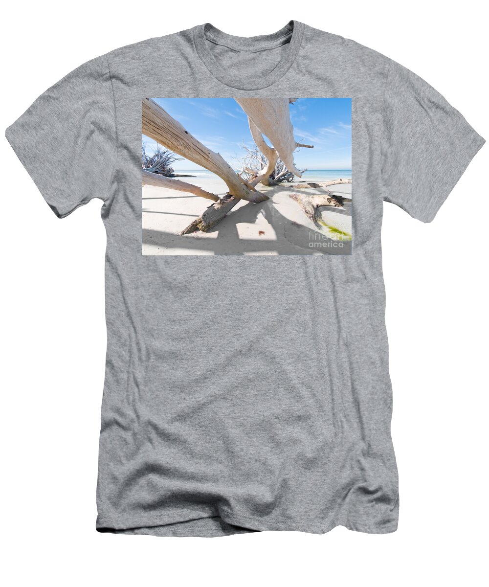Driftwood T-Shirt featuring the photograph Driftwood C141414 by Rolf Bertram