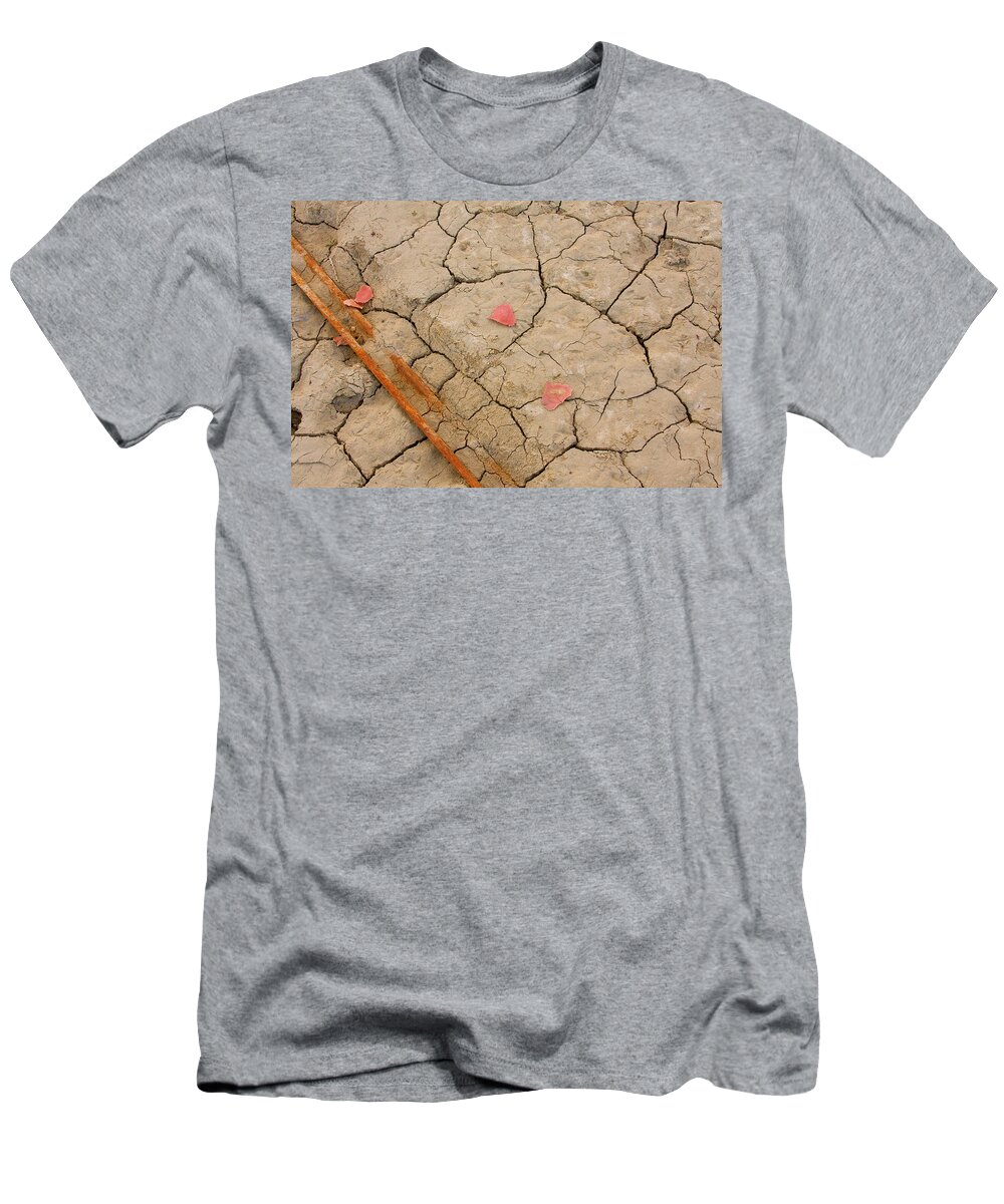 Abstracts T-Shirt featuring the photograph Dry Lake Bed Abstract by James BO Insogna