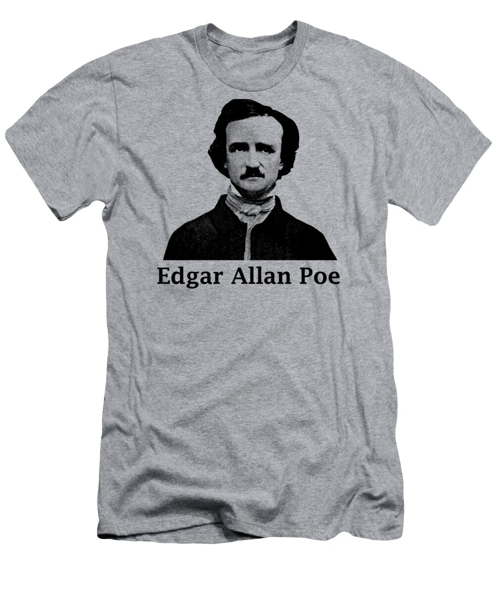 Minefelt Frugtbar Opaque Edgar Allan Poe T-Shirt by War Is Hell Store - Fine Art America