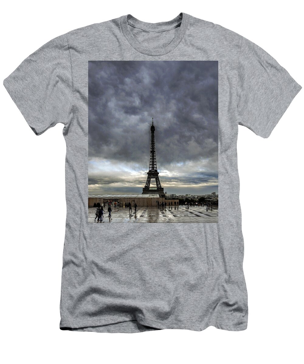 Eiffel Tower T-Shirt featuring the photograph Eiffel Tower Paris by Sally Ross