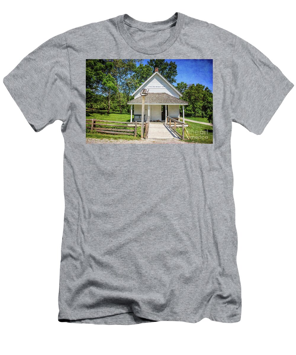 Eldorado School House 1880 T-Shirt featuring the photograph Eldorado School 1880 by Lynn Sprowl