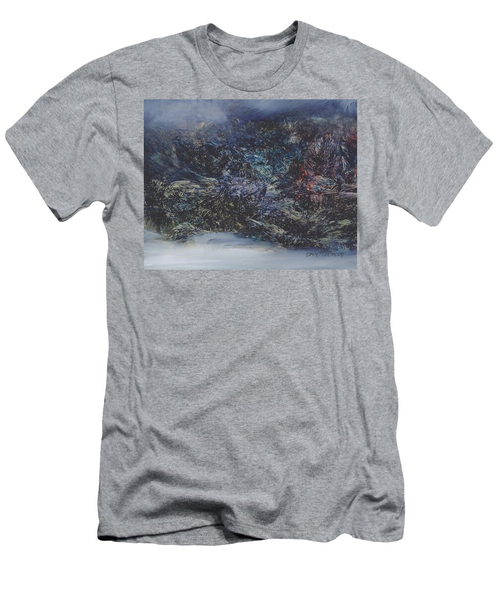 Elemental T-Shirt featuring the painting Elemental 59 by David Ladmore