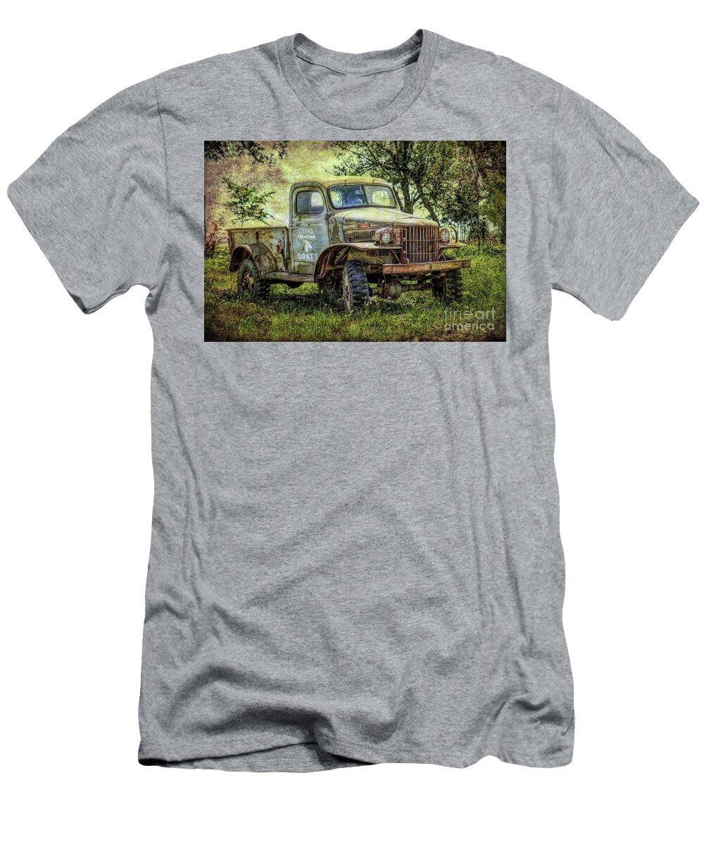 Truck T-Shirt featuring the photograph Ellens Premium Goats by Lynn Sprowl