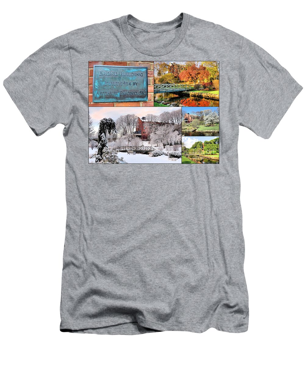 Emond Building T-Shirt featuring the photograph Emond Building Plymouth MA by Janice Drew