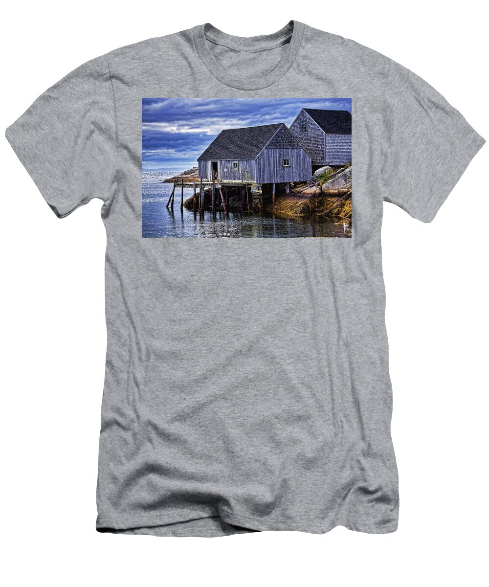 Seaside T-Shirt featuring the photograph End of the day in Atlantic Canada by Tatiana Travelways