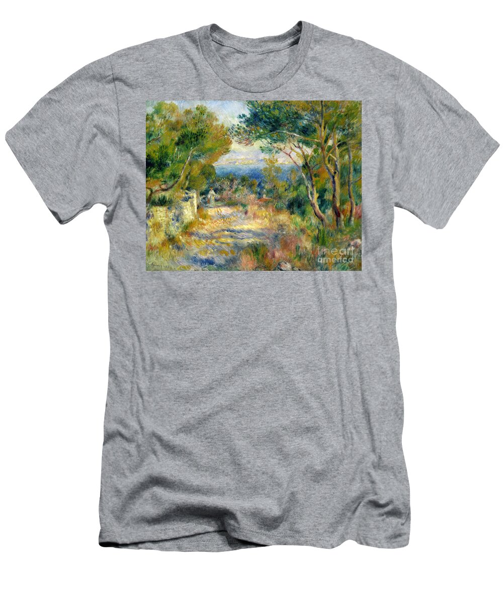 Estaque T-Shirt featuring the painting Estaque by Renoir