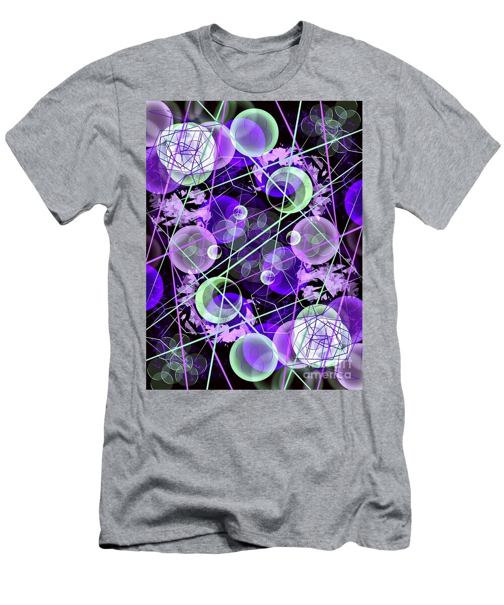 Eternal Optimism Abstract T-Shirt featuring the digital art Eternal Optimism by Laurie's Intuitive