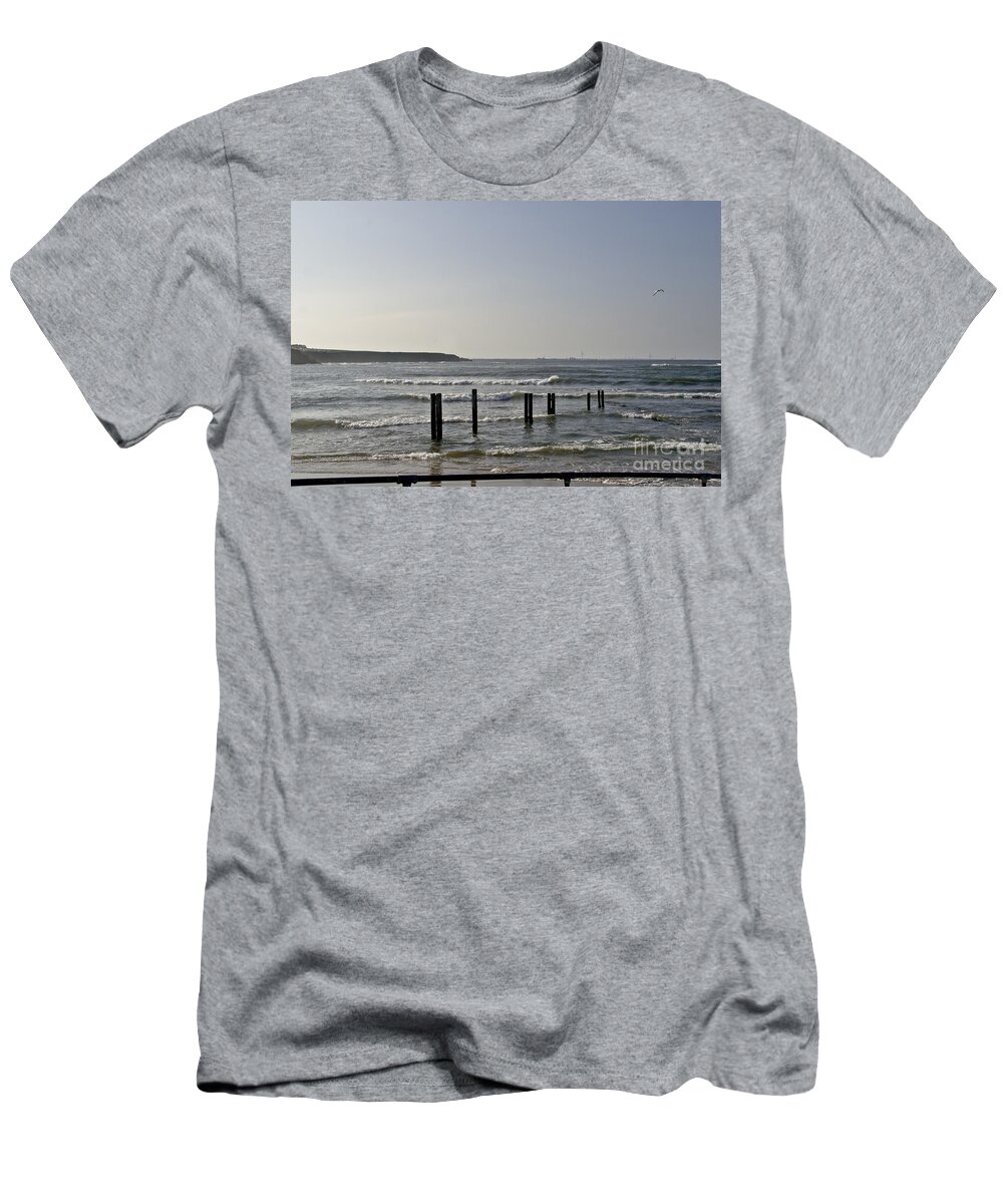 Waves T-Shirt featuring the photograph Evening Seascape. by Elena Perelman