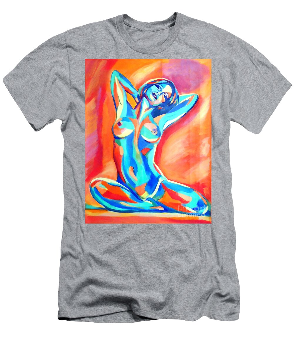  T-Shirt featuring the painting Exhuberance by Helena Wierzbicki