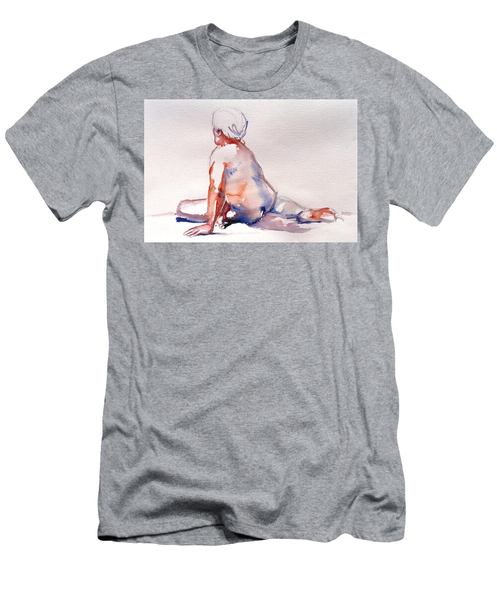Full Body T-Shirt featuring the painting Facing Away by Barbara Pease