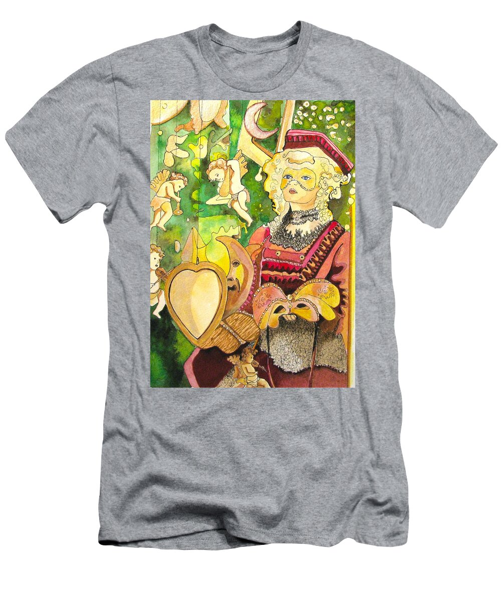 Fantacy T-Shirt featuring the painting Facing Dreams by Patricia Arroyo