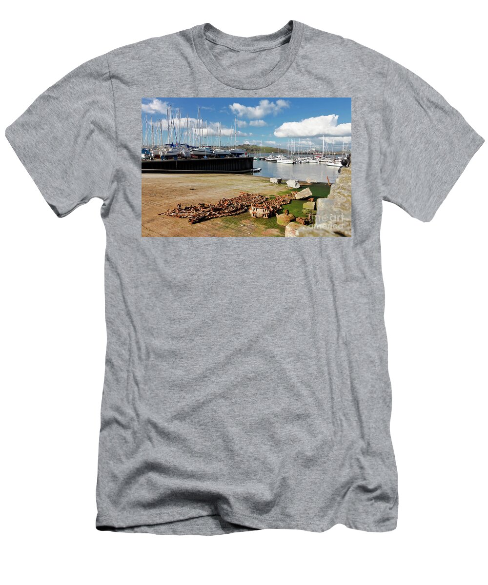Slipway T-Shirt featuring the photograph Falmouth Haven Slipway by Terri Waters