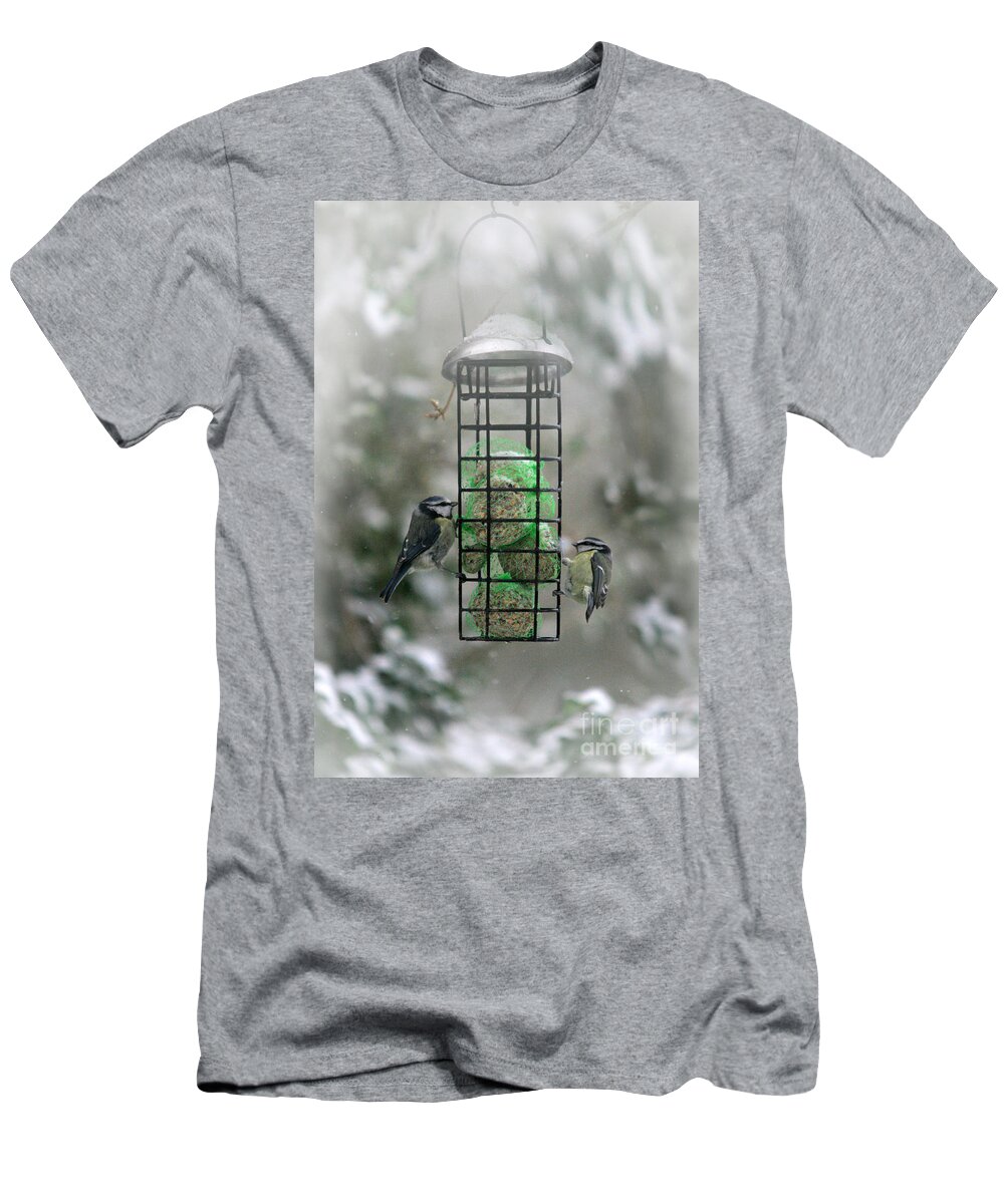 Winter T-Shirt featuring the photograph Feed The Hunger by Ang El