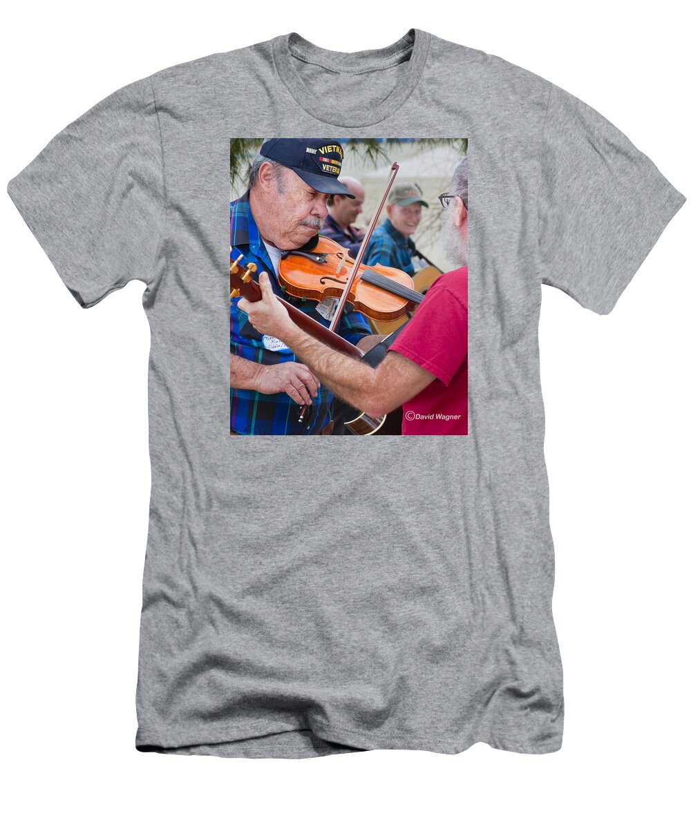 Fiddler T-Shirt featuring the photograph Fiddlers Contest by David Wagner