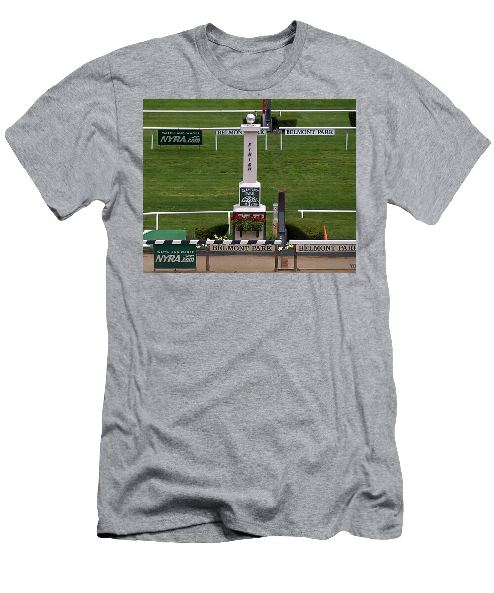 Belmont T-Shirt featuring the photograph Finish by Newwwman