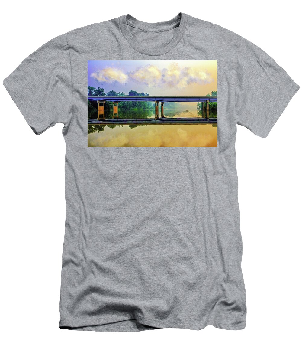  T-Shirt featuring the digital art Fishin' For Angels by Robert FERD Frank