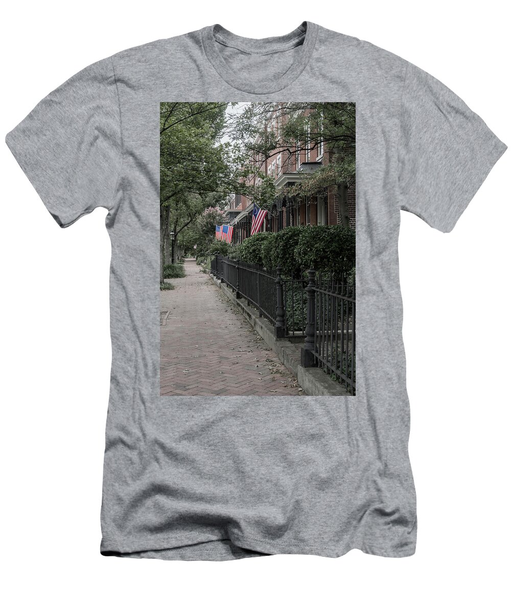 Richmond T-Shirt featuring the photograph Flagged by Sharon Popek