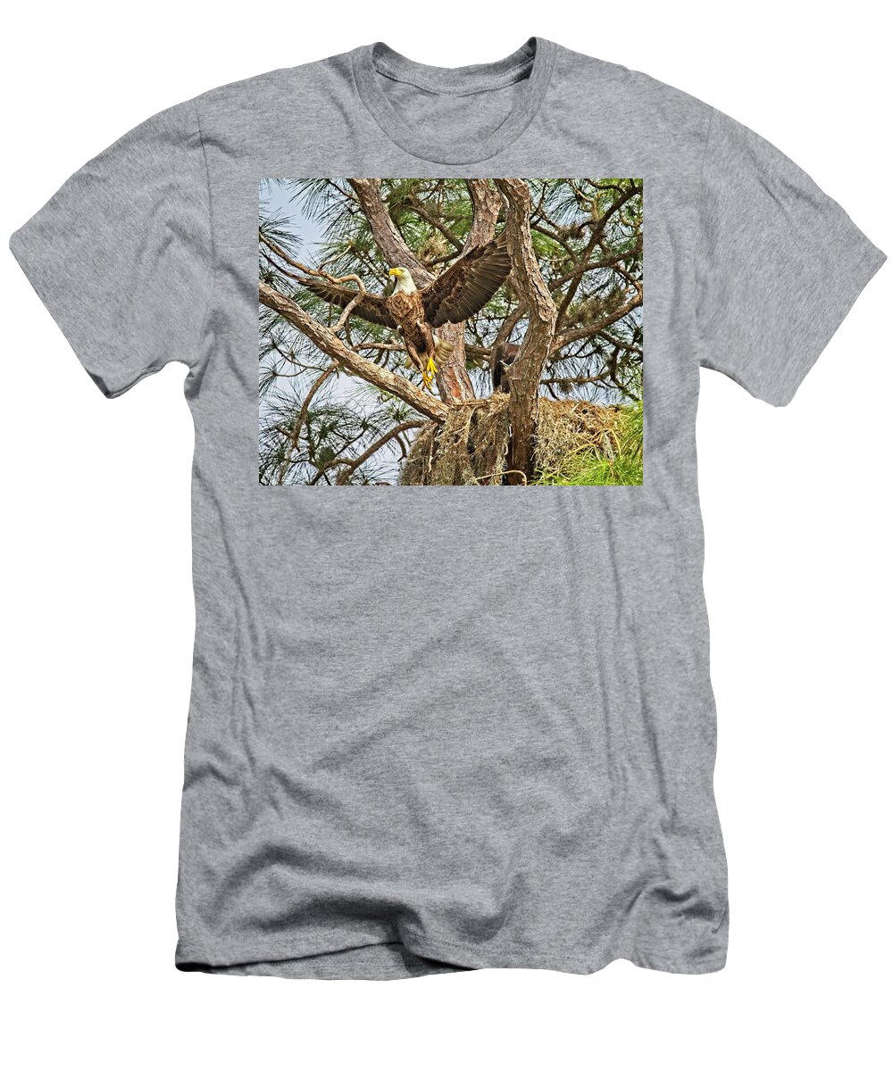 Beautiful T-Shirt featuring the photograph Florida Bald Eagle by Ronald Lutz