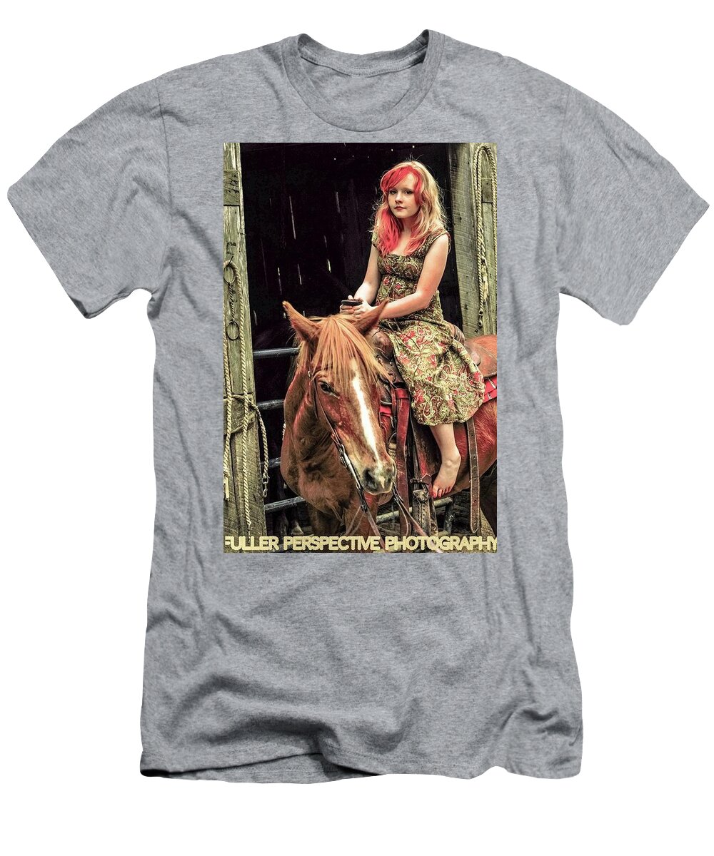 Horse T-Shirt featuring the photograph Footloose by Chad Fuller
