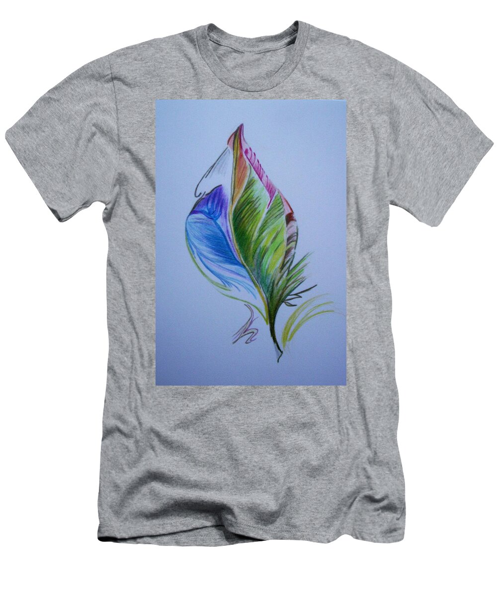 Abstract T-Shirt featuring the drawing For Starters by Suzanne Udell Levinger