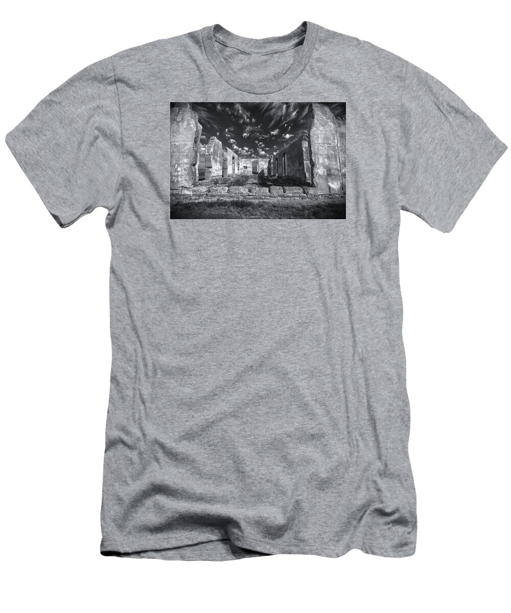 Crystal Yingling T-Shirt featuring the photograph Fort Laramie by Ghostwinds Photography