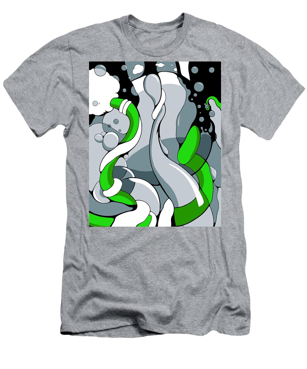 Vines T-Shirt featuring the drawing Fountainhead by Craig Tilley
