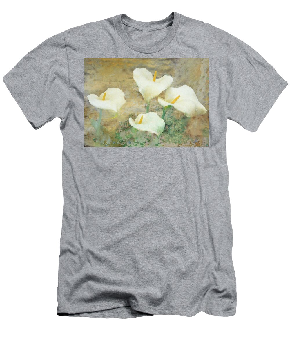 Lilies T-Shirt featuring the photograph Four Lilies by Hal Halli