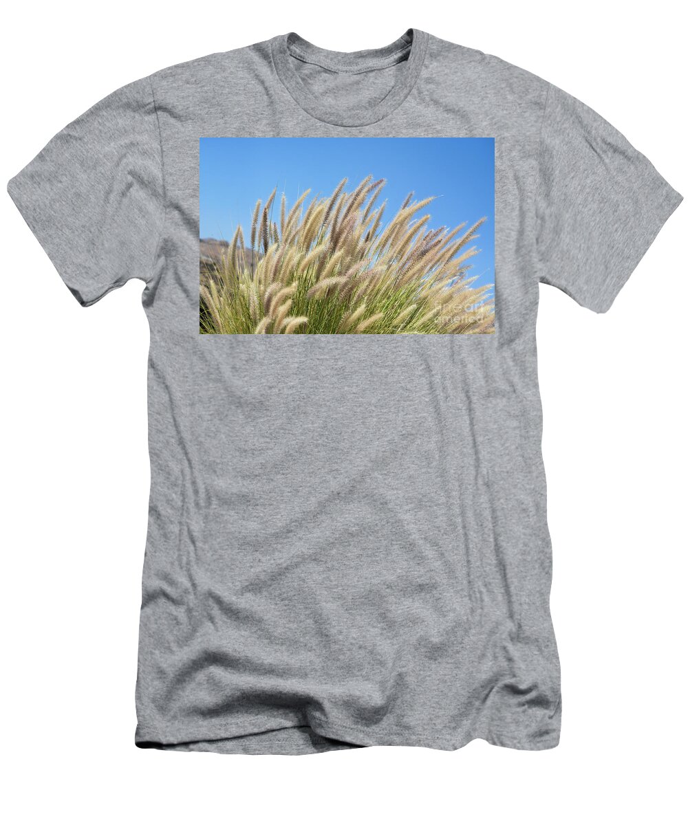 Foxtails T-Shirt featuring the photograph Foxtails on a Hill by Leah McPhail
