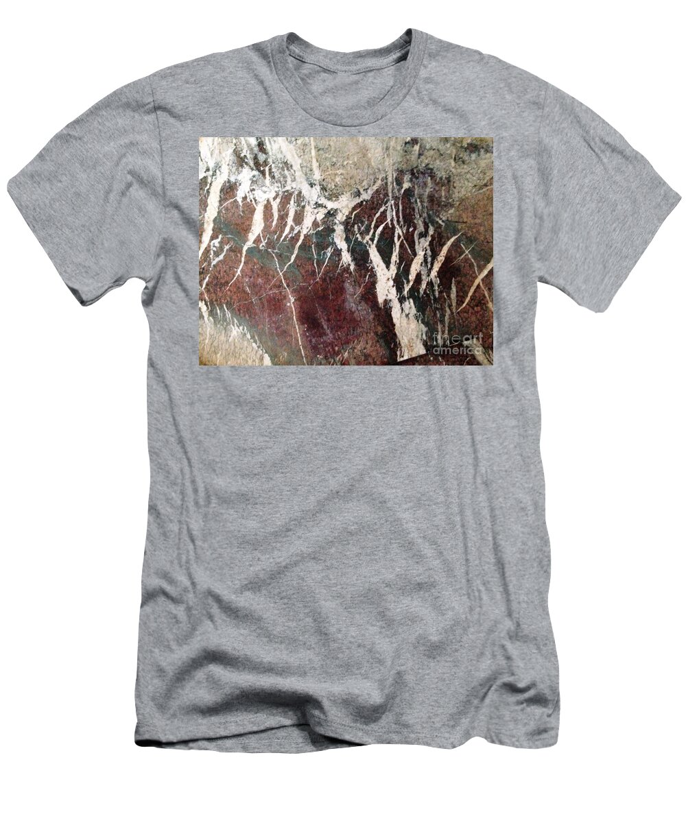 Marble T-Shirt featuring the photograph French marble by Therese Alcorn