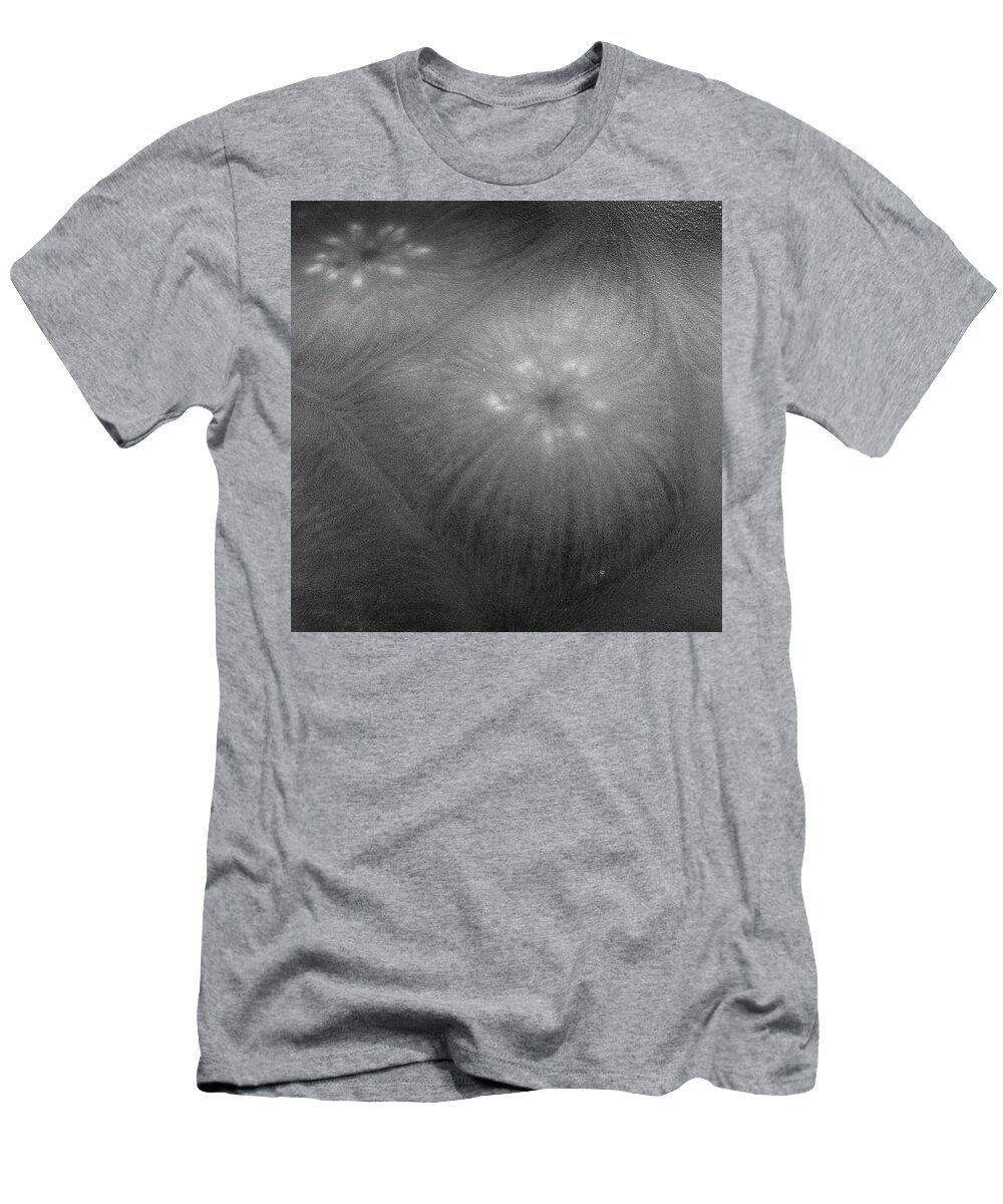 Water T-Shirt featuring the photograph Frozen Ice Star Burst by Dennis Dame