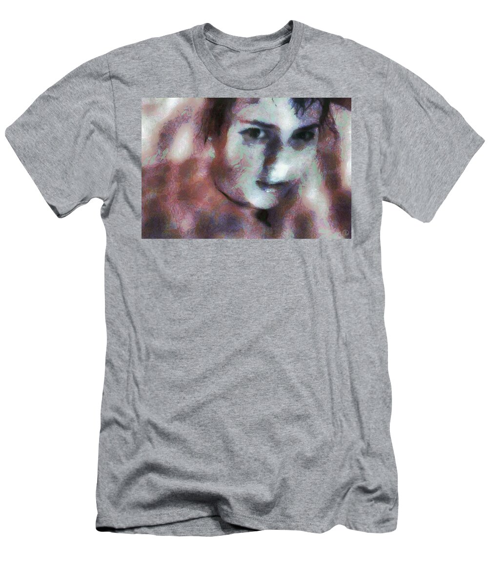 Woman T-Shirt featuring the digital art Full of expectation by Gun Legler