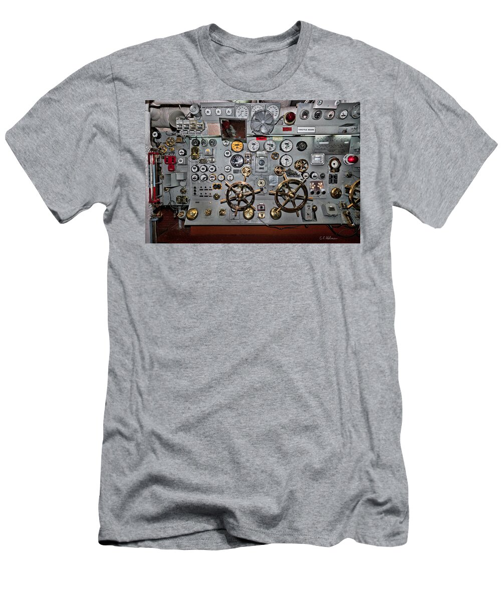 Uss Midway T-Shirt featuring the photograph Full Steam Ahead by Christopher Holmes