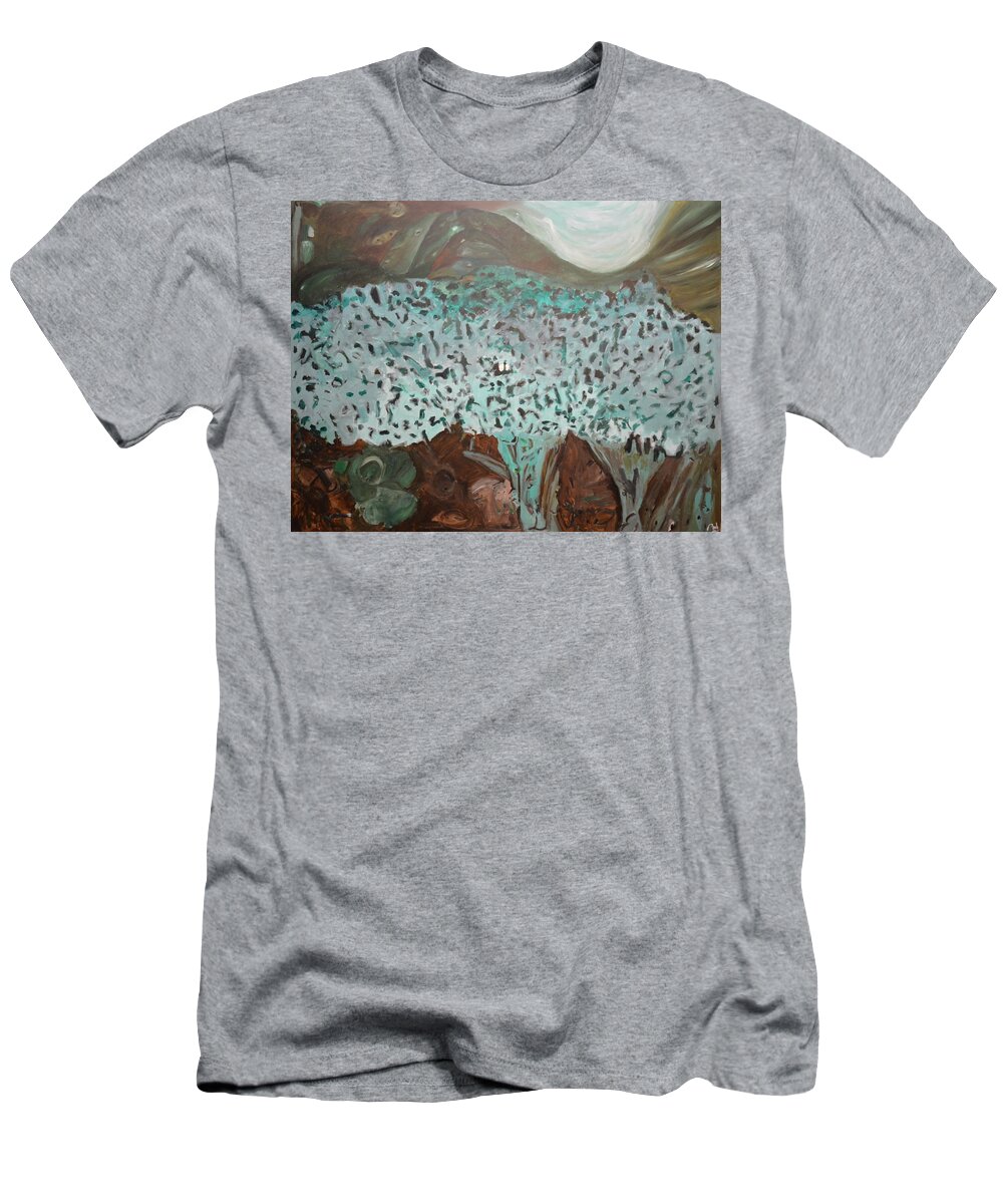 Beak T-Shirt featuring the painting Furtives II by Bachmors Artist