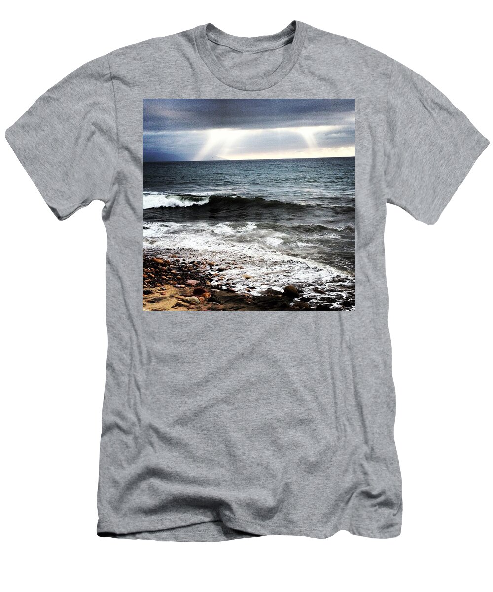Gapping T-Shirt featuring the photograph #gapping Clouds In Puerto Vallarta by Steven Retchless