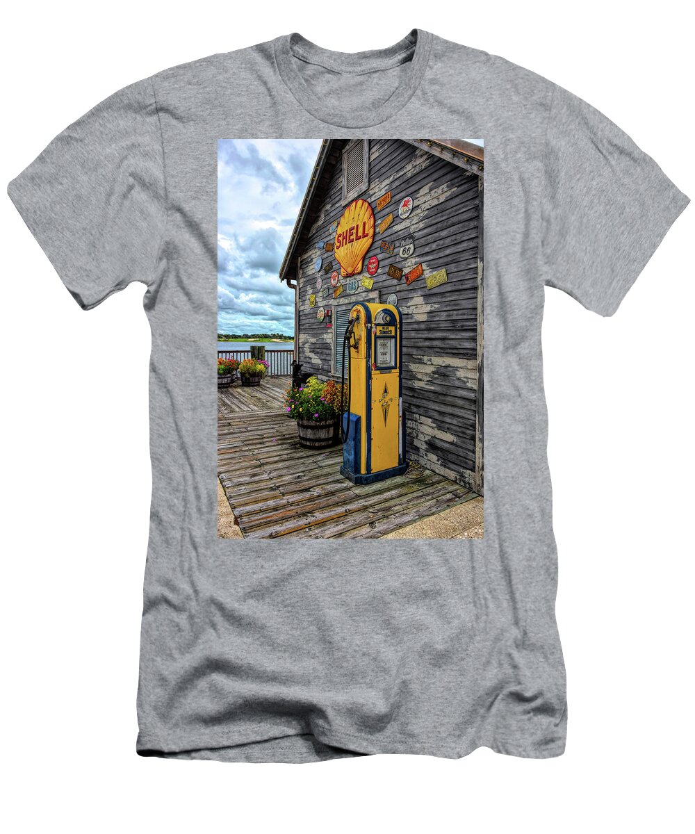 Shutter T-Shirt featuring the photograph Gas Up by Tricia Marchlik