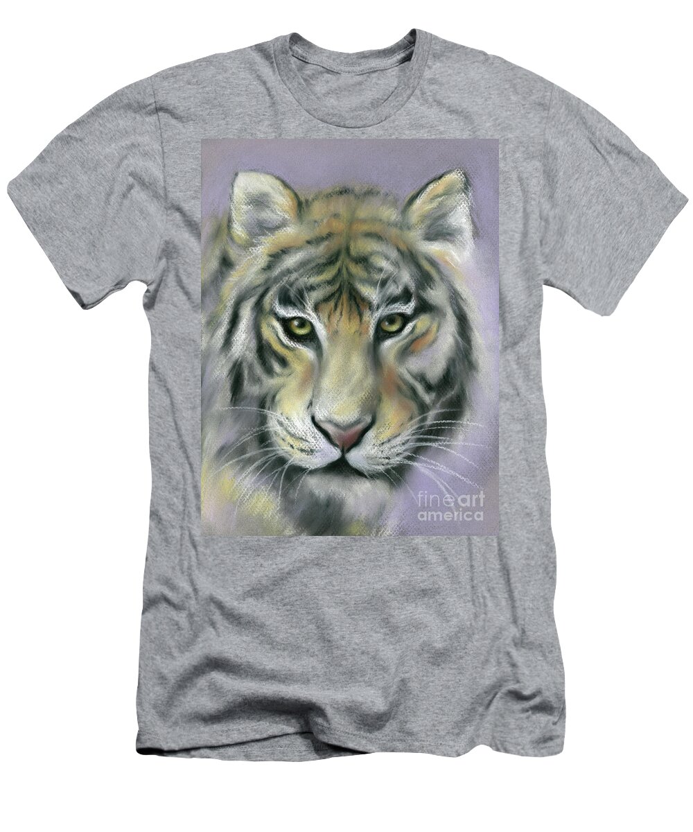 Animal T-Shirt featuring the painting Gazing Tiger by MM Anderson