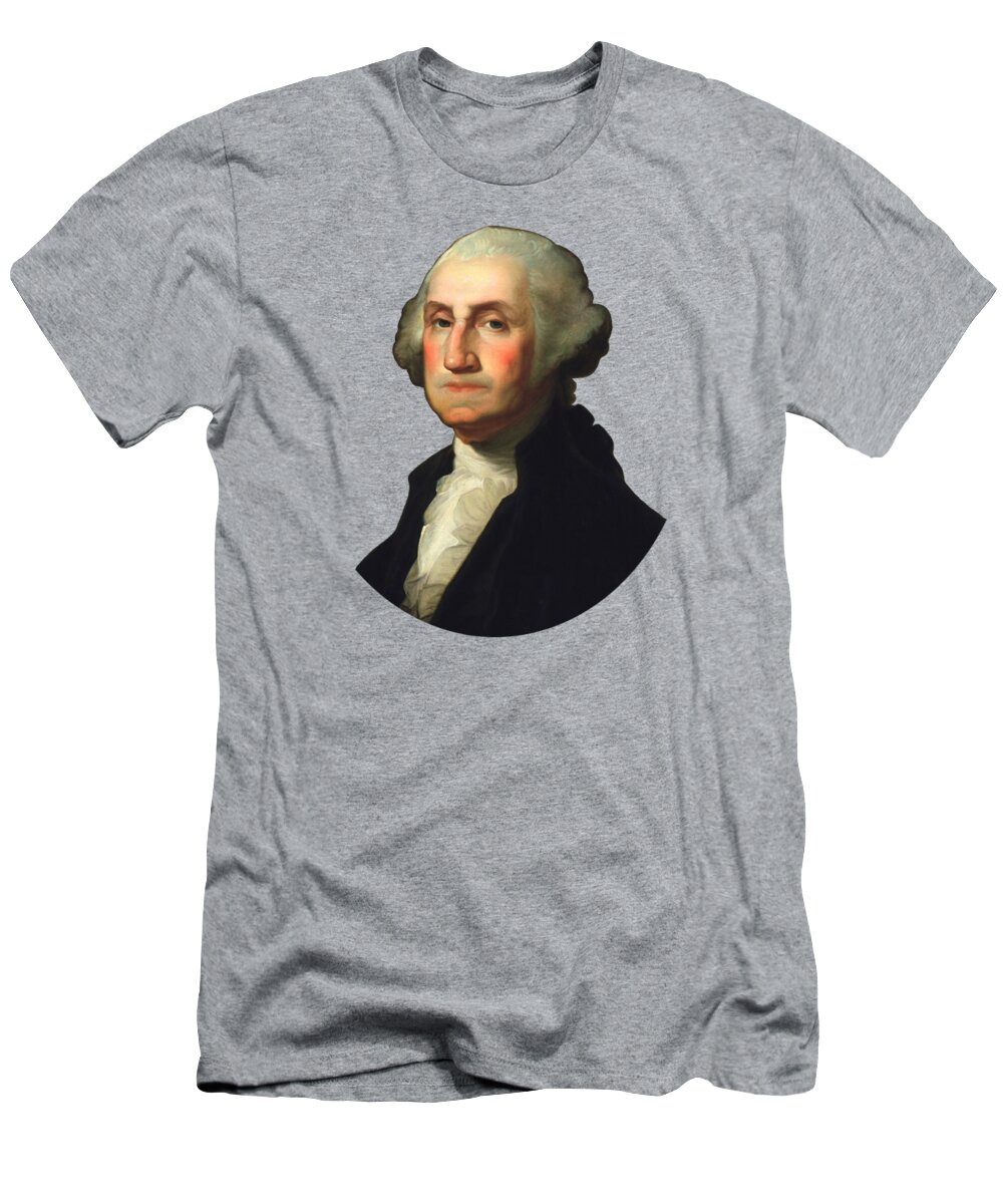 George Washington T-Shirt featuring the painting George Washington - Rembrandt Peale by War Is Hell Store