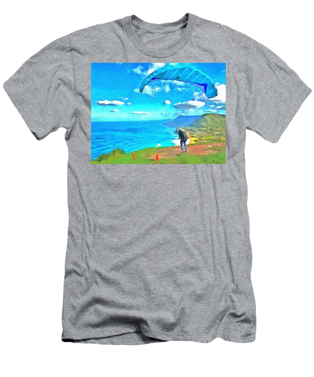 Abstract T-Shirt featuring the photograph Getting ready to soar by Ashish Agarwal