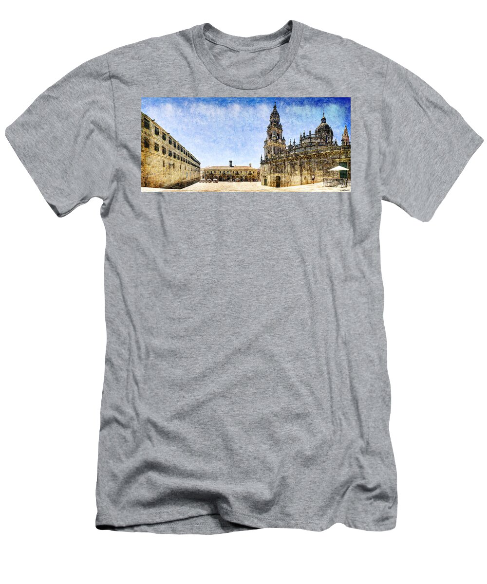Santiago T-Shirt featuring the photograph Girl in Santiago - vintage version by Weston Westmoreland