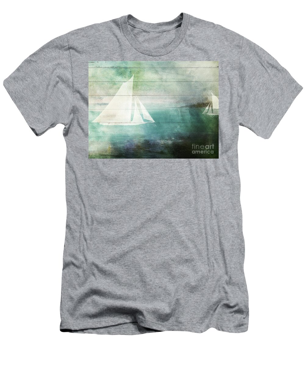 Sailing T-Shirt featuring the painting Giverny by Mindy Sommers