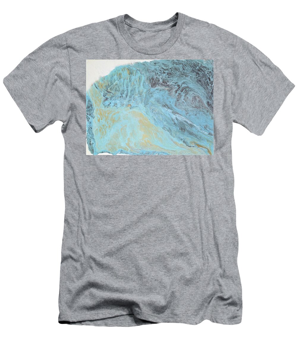 Glacier T-Shirt featuring the painting Glacier by Tamara Nelson