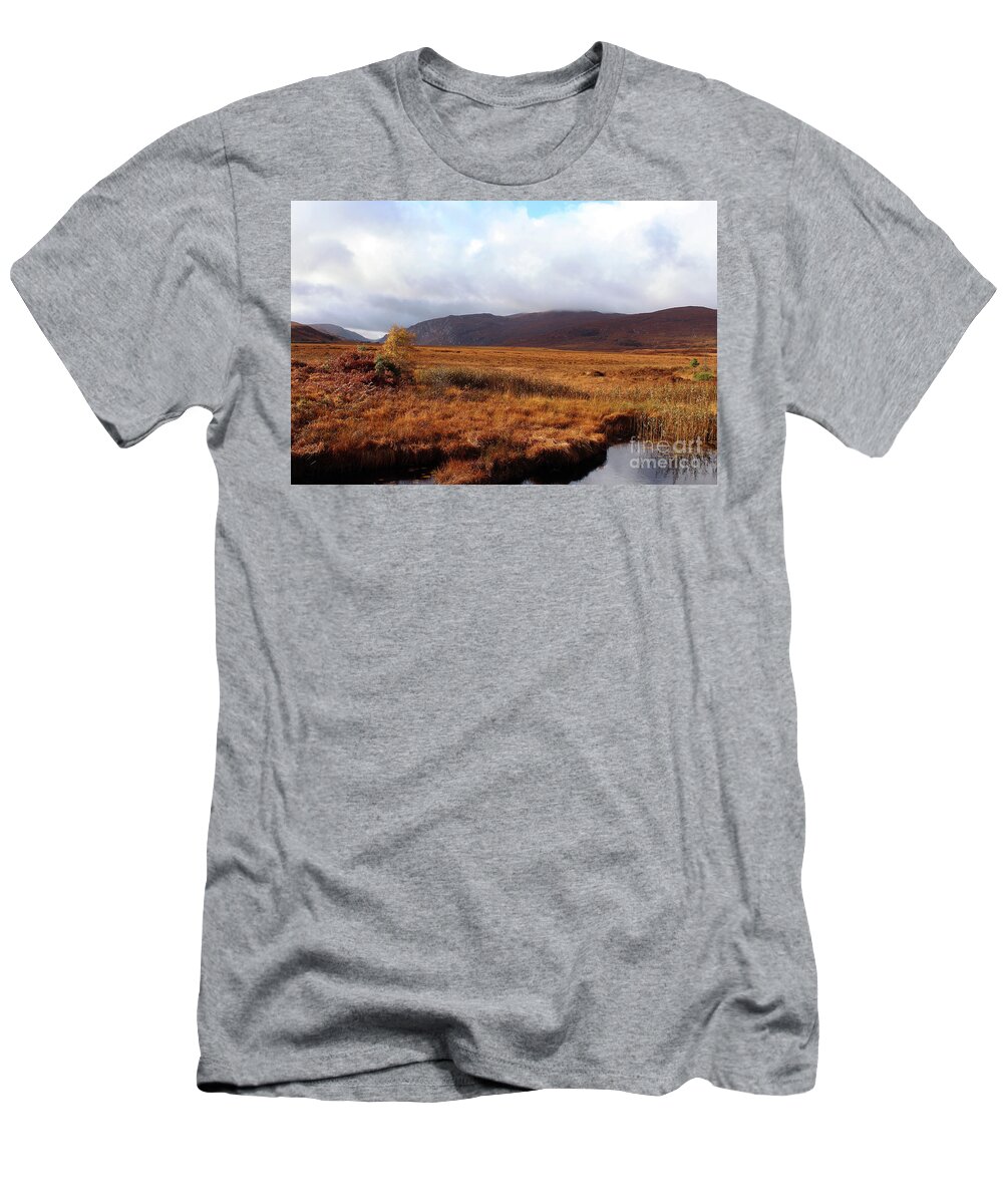 Eddie Barron T-Shirt featuring the photograph Wide Open Space Donegal Ireland by Eddie Barron