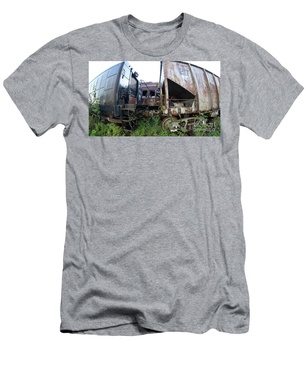 Train T-Shirt featuring the photograph Glory Days are Gone by Steve Gass