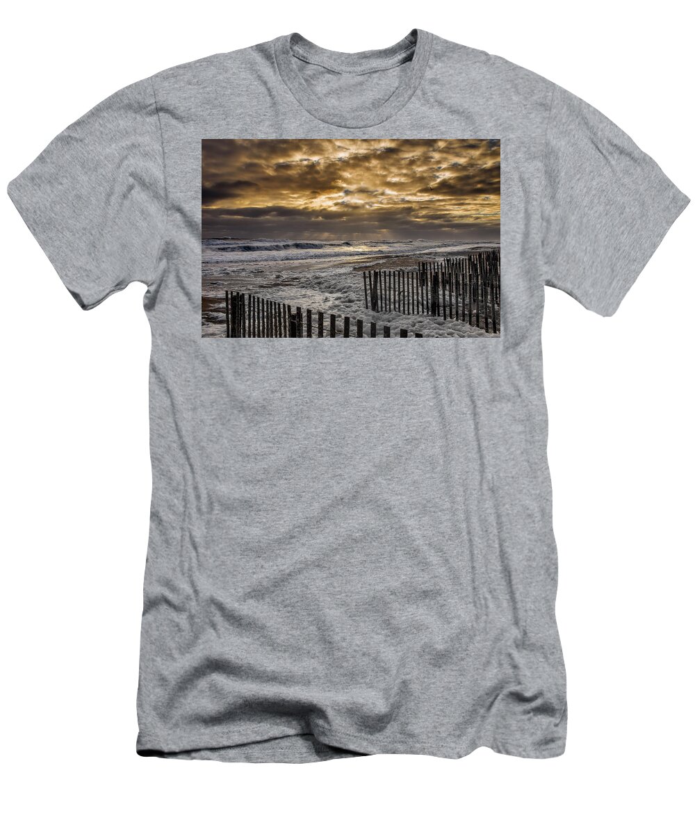 God Beams T-Shirt featuring the photograph Golden Hour by C Renee Martin