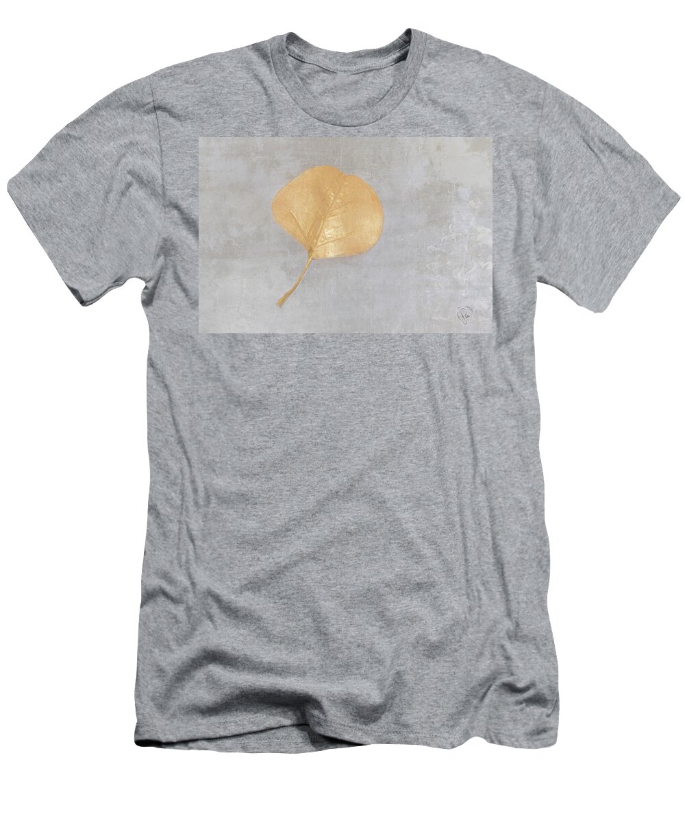 Leaf T-Shirt featuring the photograph Golden Leaf by Pamela Williams